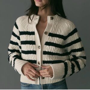 dôen Rita cardigan Calais stripe size M like new